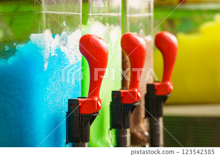 Making icy granita juice device. 123542385