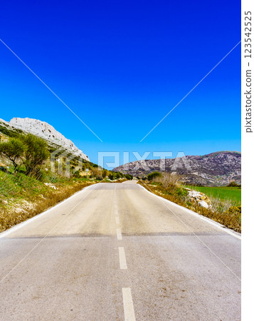 Road in Torcal de Antequera, Spain Road in Torcal de Antequera, Spain 123542525