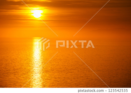 Sunset over sea Sunset over sea 123542535