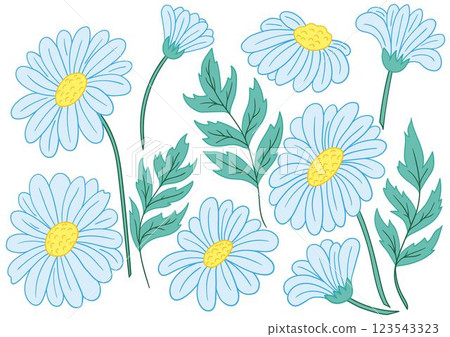 Set of color illustrations in hand draw style Set of color illustrations in hand draw style 123543323