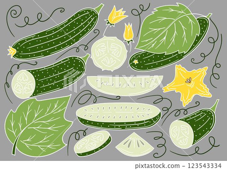 Set of color illustrations in hand draw style Set of color illustrations in hand draw style 123543334