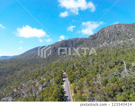 Western Tiers Landscape Views in Tasmania Australia Western Tiers Landscape Views in Tasmania Australia 123543414