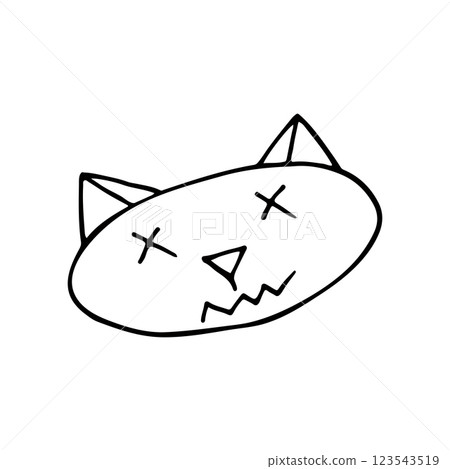 Halloween illustration in hand draw style. Element of your design 123543519