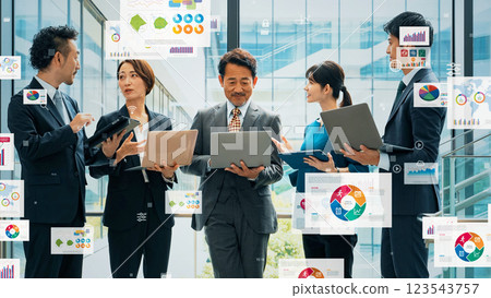 商務人士會議和數字文檔圖像 123543757