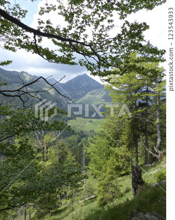 Seebergkopf mountain tour in  Bavaria, Germany 123543933