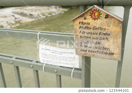 Marienbrucke bridge at Way of St. James Isar Loisach Tiroler Ache Inn Marienbrucke bridge at Way of St. James Isar Loisach Tiroler Ache Inn 123544101