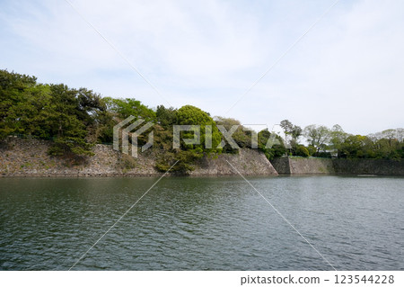 Naka-ku, Nagoya City, Aichi Prefecture_The outer moat on the west side of Nagoya Castle 2_April 2024 123544228