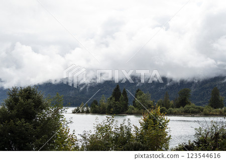 Lake Kochelsee, Kochel am See, Bavaria, Germany Lake Kochelsee, Kochel am See, Bavaria, Germany 123544616