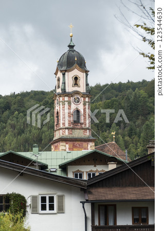 Parish church of Peter and Paul, Mittenwald, Bavaria, Germany 123544630