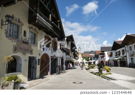 Centre of Mittenwald, Bavaria, Germany 123544646