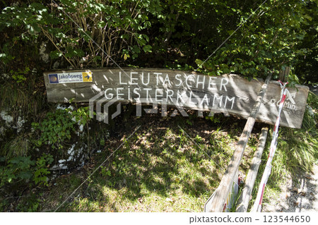 Leutascher Geisterklamm canyon, Tyrol, Austria 123544650