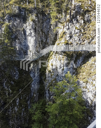 Leutascher Geisterklamm canyon, Tyrol, Austria 123544652