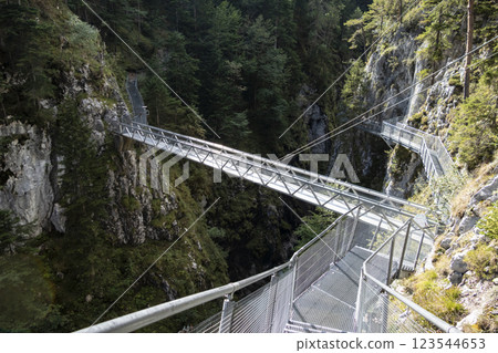 Leutascher Geisterklamm canyon, Tyrol, Austria 123544653