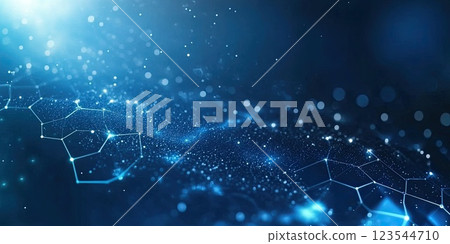 Visual representation of interconnected data points in a digital universe showcasing the beauty of technology and innovation 123544710