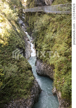 Leutascher Geisterklamm canyon, Tyrol, Austria 123544928
