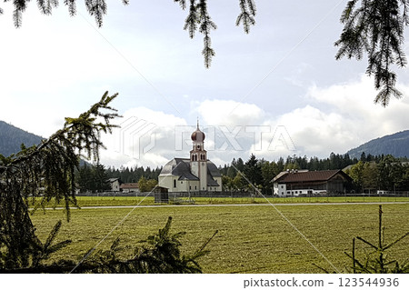 Church of Leutasch in Tyrol, Austria Church of Leutasch in Tyrol, Austria 123544936