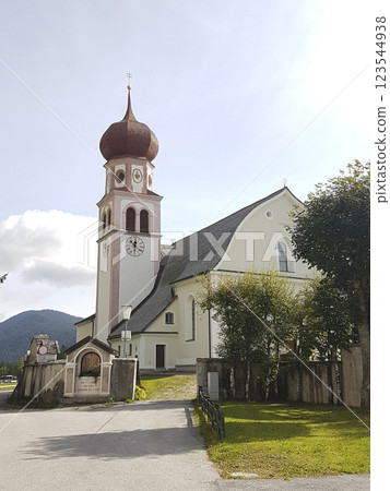 Church of Leutasch in Tyrol, Austria Church of Leutasch in Tyrol, Austria 123544938