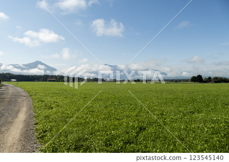 Hiking trail from Benediktbeuren to Kochel am See Bavaria, Germany 123545140