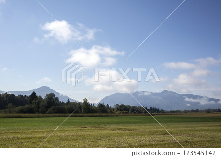 Hiking trail from Benediktbeuren to Kochel am See Bavaria, Germany Hiking trail from Benediktbeuren to Kochel am See Bavaria, Germany 123545142