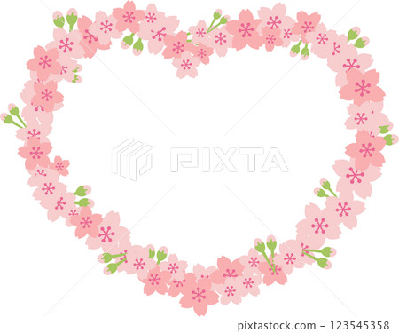 Cherry Heart Frame 123545358