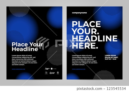 Minimal poster template design 123545534