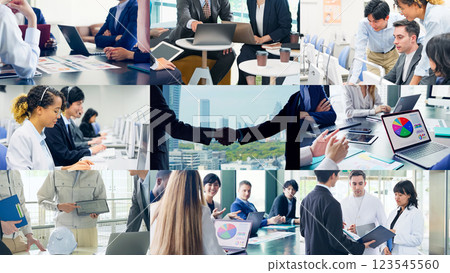 各種商業場景的拼貼圖 各種商業場景的拼貼圖 123545560