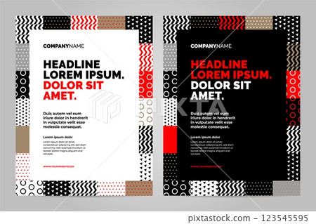 Brochure Layout template design 123545595