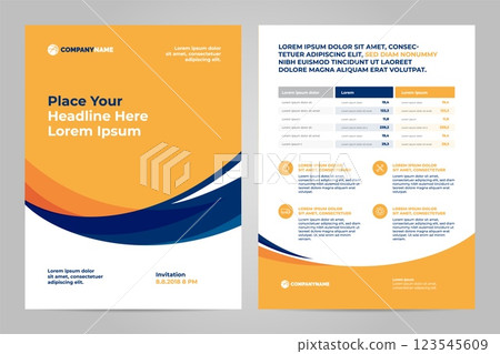 Brochure Layout template design Brochure Layout template design 123545609