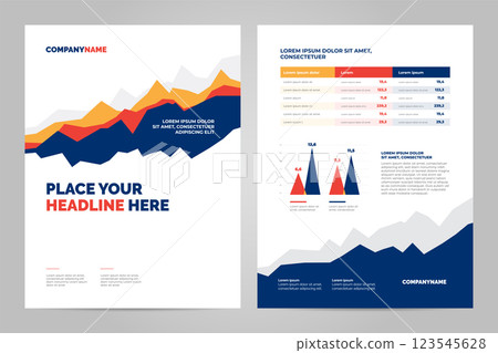 Data Layout template design 123545628