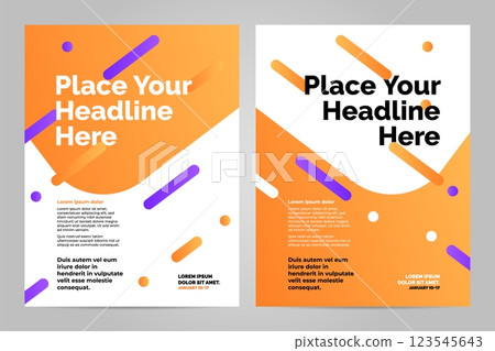 Minimal poster template design Minimal poster template design 123545643