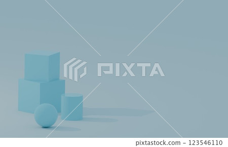 背景排列著淺藍色的物體 123546110