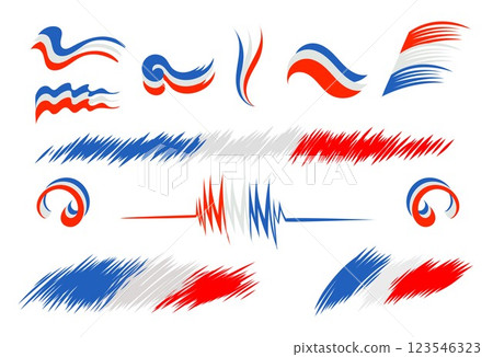 Vector logo set France flag icon. Flat style Vector logo set France flag icon. Flat style 123546323