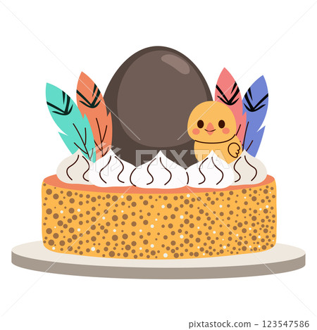Catalan Easter Mona De Pascua Vector Illustration Catalan Easter Mona De Pascua Vector Illustration 123547586