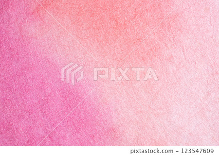 Pink watercolor-style Japanese paper background material 123547609