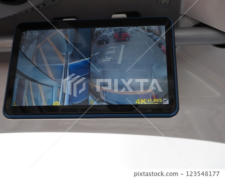 Inside the self-driving bus 123548177
