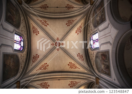Parish church of Peter and Paul in Telfs, Tyrol, Austria 123548847