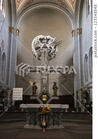 Parish church of Peter and Paul in Telfs, Tyrol, Austria Parish church of Peter and Paul in Telfs, Tyrol, Austria 123548848