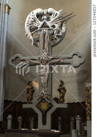 Parish church of Peter and Paul in Telfs, Tyrol, Austria Parish church of Peter and Paul in Telfs, Tyrol, Austria 123548857
