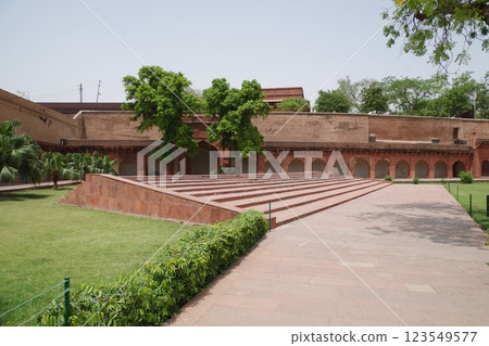 印度 世界遺產 阿格拉堡 印度 世界遺產 阿格拉堡 123549577