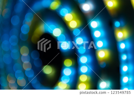 Abstract lights in spiral circle Abstract lights in spiral circle 123549785