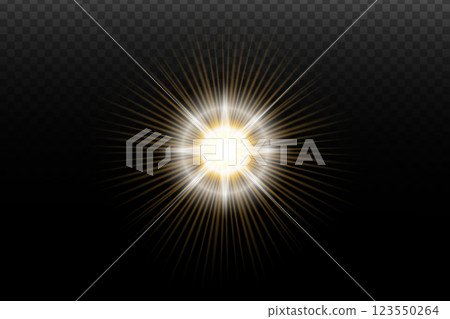 vector illustration of a glowing light burst 123550264