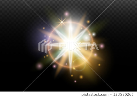 abstract light effect explosion with sparks 123550265