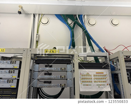 Ethernet and Network rack indoor Ethernet and Network rack indoor 123550833