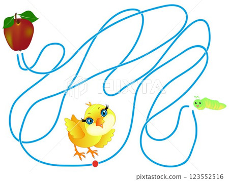 Game maze for children. 123552516