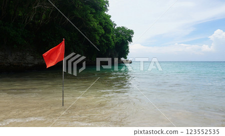 Tropical beach Padang Padang in Bali 123552535