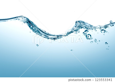 Wave water and bubbles 123553341