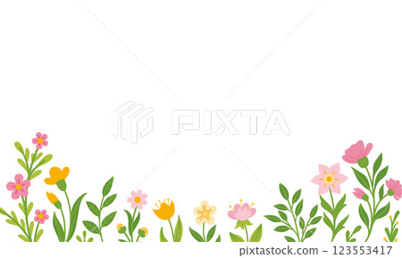 Background with abstract flowers 123553417