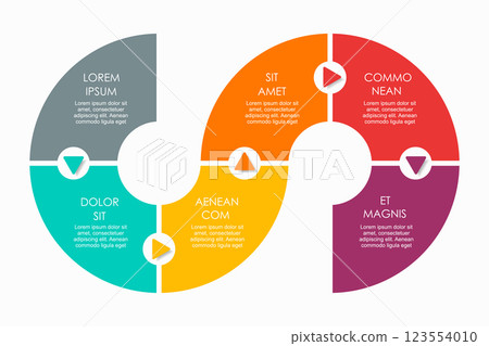 Infographic design template with place for your data. Vector illustration. 123554010