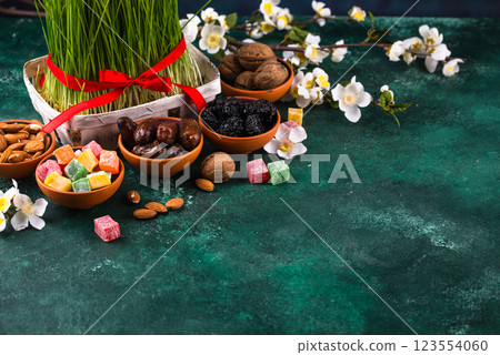 Traditional Azerbaijan spring holiday Novruz concept Traditional Azerbaijan spring holiday Novruz concept 123554060