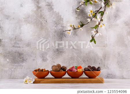 Traditional Azerbaijan spring holiday Novruz concept 123554096